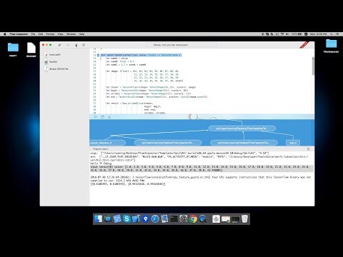 Using Flow Inspector in TensorFlow Swift