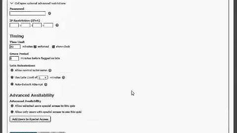 Modify Quiz with Differentiated Release Conditions in D2L