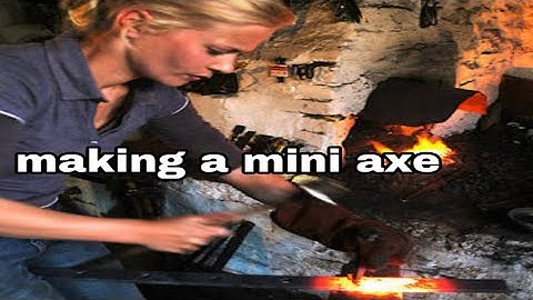 primitive technology-Making a mini axe for my nephew