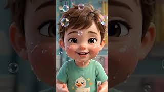 💦 Wash Wash Face Song | Morning Fun #preschool #toddler #kidslearning #funnyvideo #cartoon #babyboy