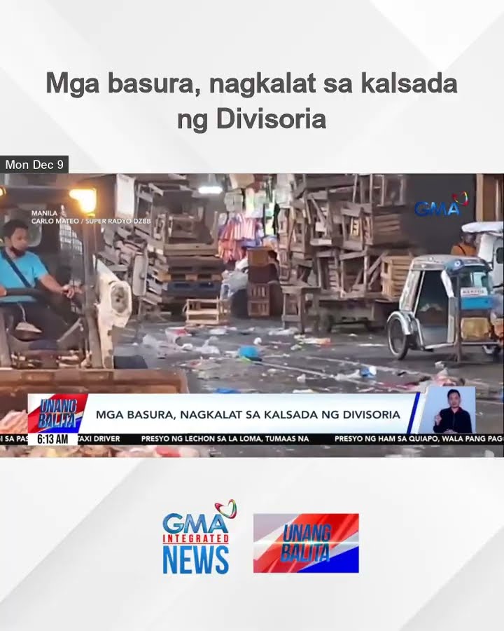 Mga basura, nagkalat sa kalsada ng Divisoria | Unang Balita