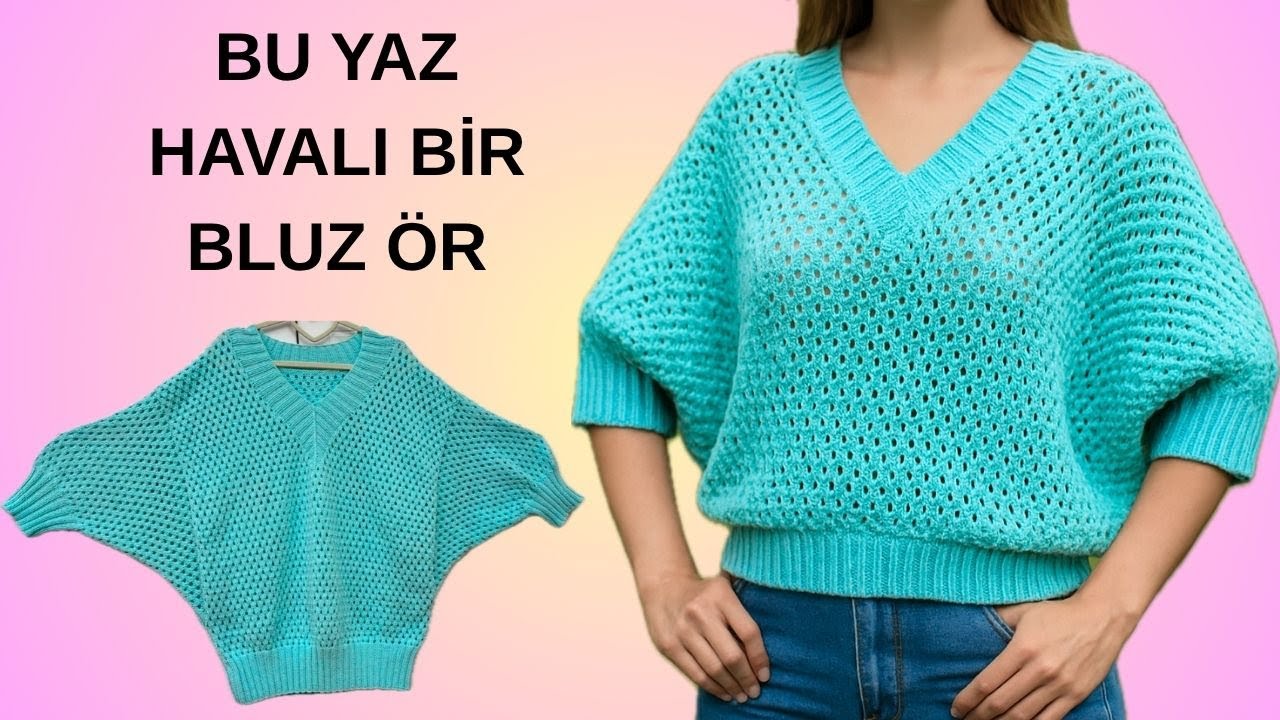 Yarasa Kol Aşkına! Yazlık File Bluz Nasıl Örülür?