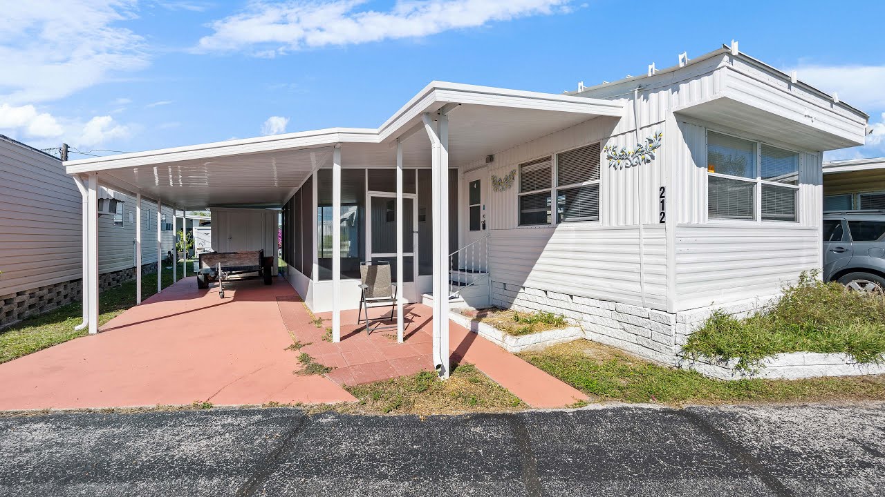 Updated 2 Bed 1 Bath Single Wide Mobile Home Pelican Palms Village St