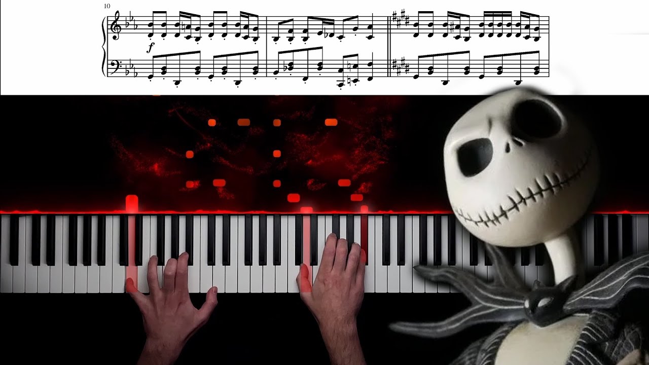 This Is Halloween The Nightmare Before Christmas Piano Cover