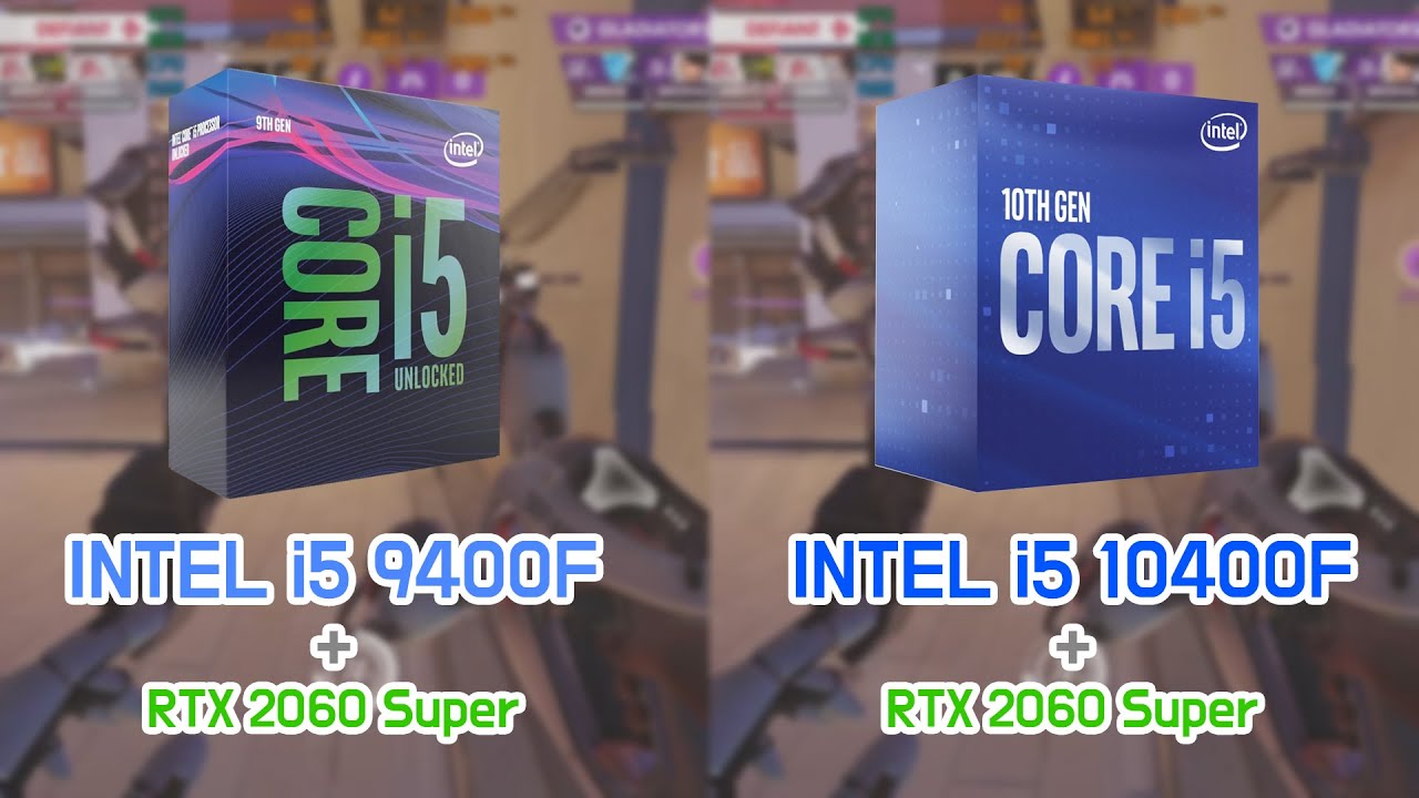 INTEL i5 9400F vs INTEL i5 10400F with RTX 2060 Super (5 Games) 