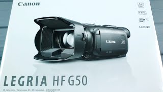 Видеокамера Canon Legria HF G50 4K- Распаковка | Комплектация | Внешний Вид