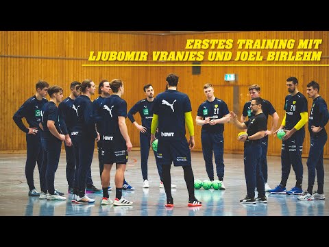 Erstes Training mit Ljubomir Vranjes und Joel Birlehm