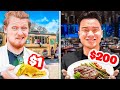 $1 Food vs $200 Food in Los Angeles Challenge!