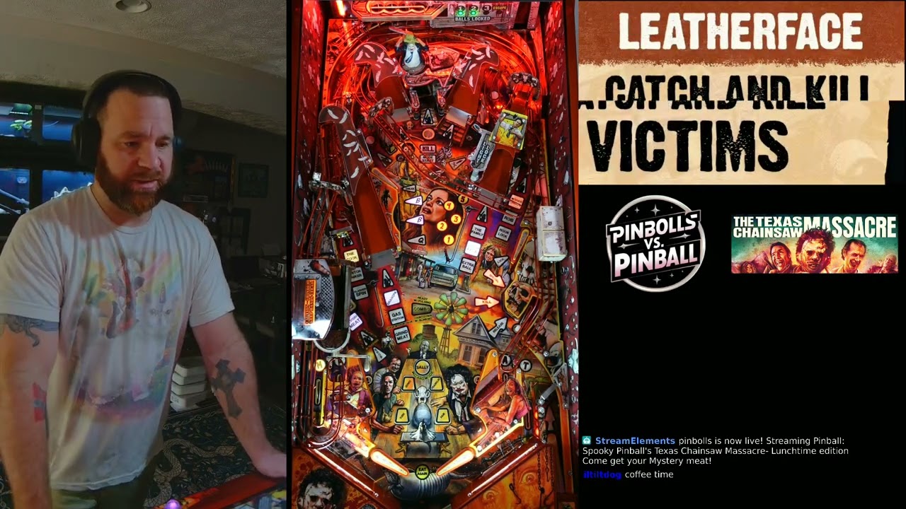 Spooky Pinball's Texas Chainsaw Massacre- Lunchtime edition Come get your Mystery meat!