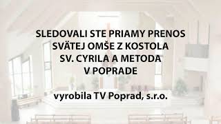 Svätá omša - 09:00 - Nedeľa 15.10.2023