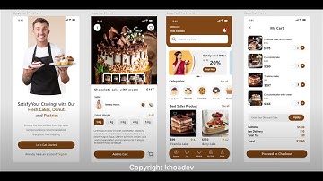 Android app online shop thương mại điện tử bán bánh ngọt Android Studio with Java MVVM Firebase