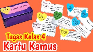 Membuat Kamus Kartu dan kotak kamus | Tugas Bahasa Indonesia kelas 4 kurikulum merdeka tugassekolah