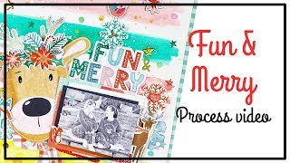 HIP KIT CLUB Design Team - Scrapbooking process 168 - Fun and Merry