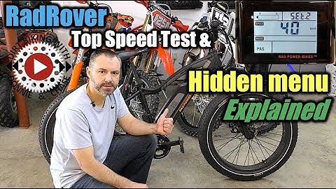 RadRover Hidden Menu Explained plus Top Speed Test - Free mods - Rad Power Bikes - Rad Rover