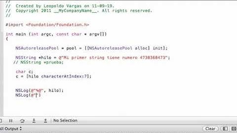Objective C. Tutorial 22. NSStrings. Sub-Strings y Rangos. Parte 1. (Español Latino)