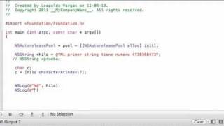 Objective C. Tutorial 22. NSStrings. Sub-Strings y Rangos. Parte 1. (Español Latino)