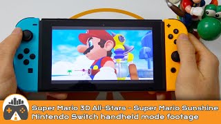[Super Mario 3D All-Stars] Super Mario Sunshine - Switch handheld footage