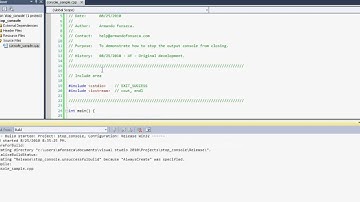 How to stop the output console from closing after running your C++ program.