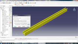 3D Beam subjected to Concentrated Load : ABAQUS CAE