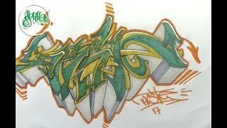 Como hacer un graffiti wild style