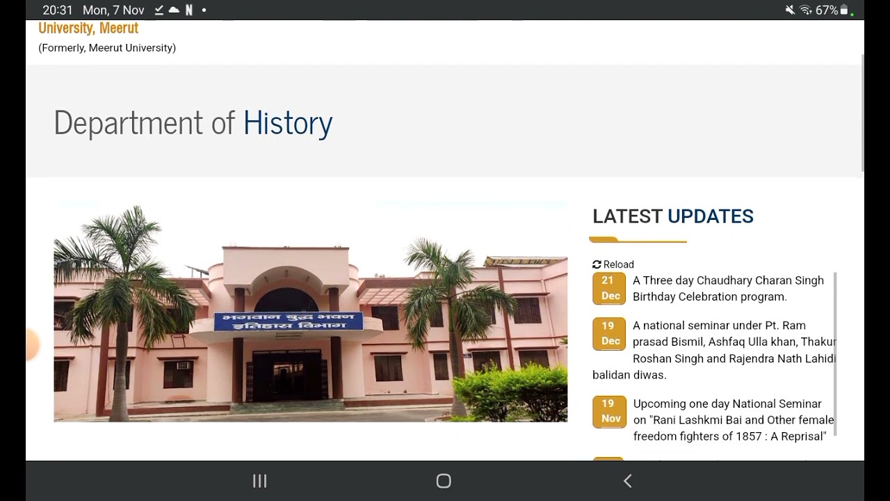 Ccs University Ph.D History Coursework classes kabse Start Hongi ??🍀📚CCS University Meerut