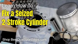 Fixing a seized KTM / Husky 2 stroke nikasil cylinder | Do it at home for $100.