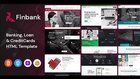 Finbank - Banking and Finance HTML Template with Source Code | Html Website Templates 2023