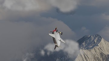 Flying plane - Blender 2.8 - eevee - Evangelion opening