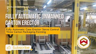 WIN-WIN PACK Fully Automatic Case Erector: Servo Control Three Carton Packaging Forming/Makine