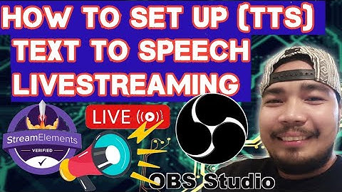 HOW TO SET UP (TTS) STREAM ELEMENT TEXT TO SPEECH OVERLAY CONNECTED TO OBS STUDIO  |TAGALOG TUTORIAL