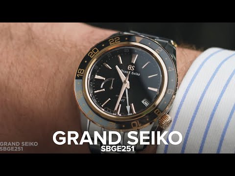 The Grand Seiko SBGE251 is a tough GMT with a luxurious twinkle of rose gold