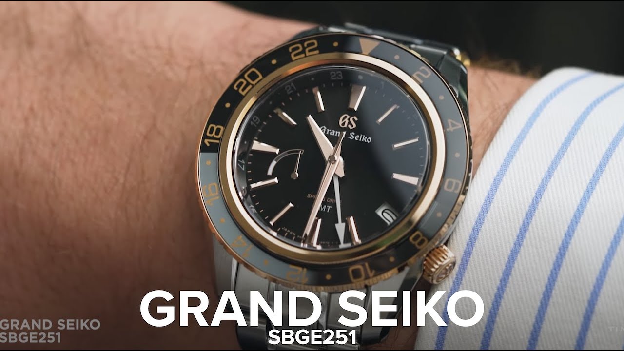 The Grand Seiko SBGE251 is a tough GMT with a luxurious twinkle of rose  gold - YouTube