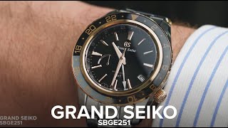 The Grand Seiko SBGE251 is a tough GMT with a luxurious twinkle of rose gold
