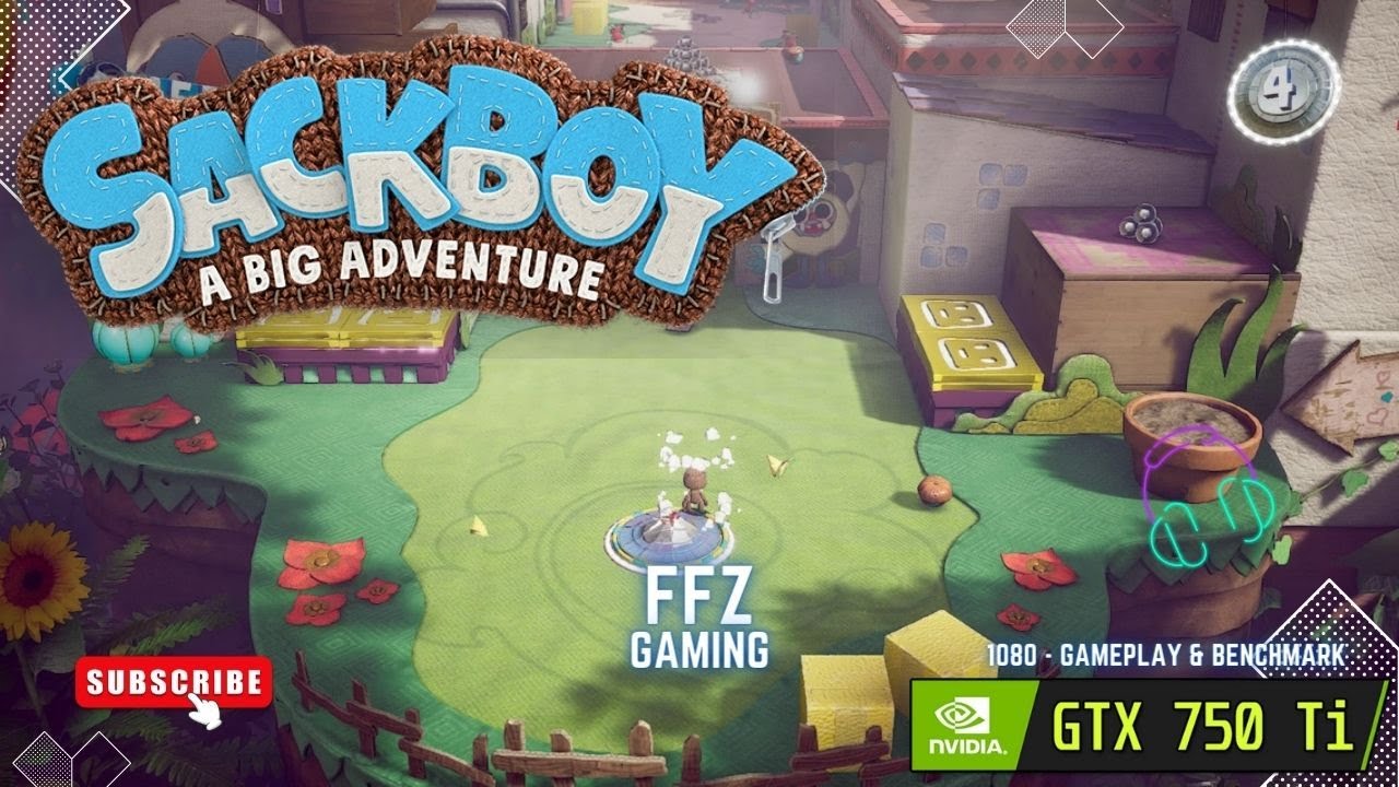 GTX 750 Ti / Sackboy: A Big Adventure - 1080p Gameplay & Benchmark