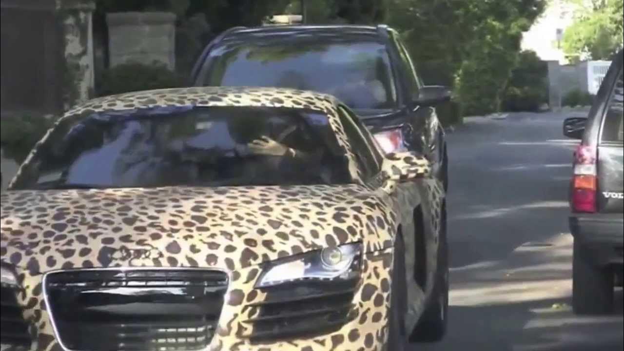 Джастин Бибер Ауди леопард