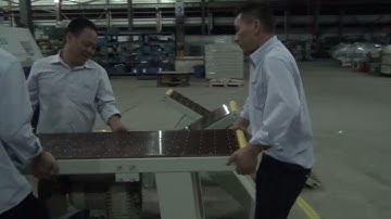 Computer beam saw installation instruction part-4 MAS Woodworking Machinery CNC automatic beam saw