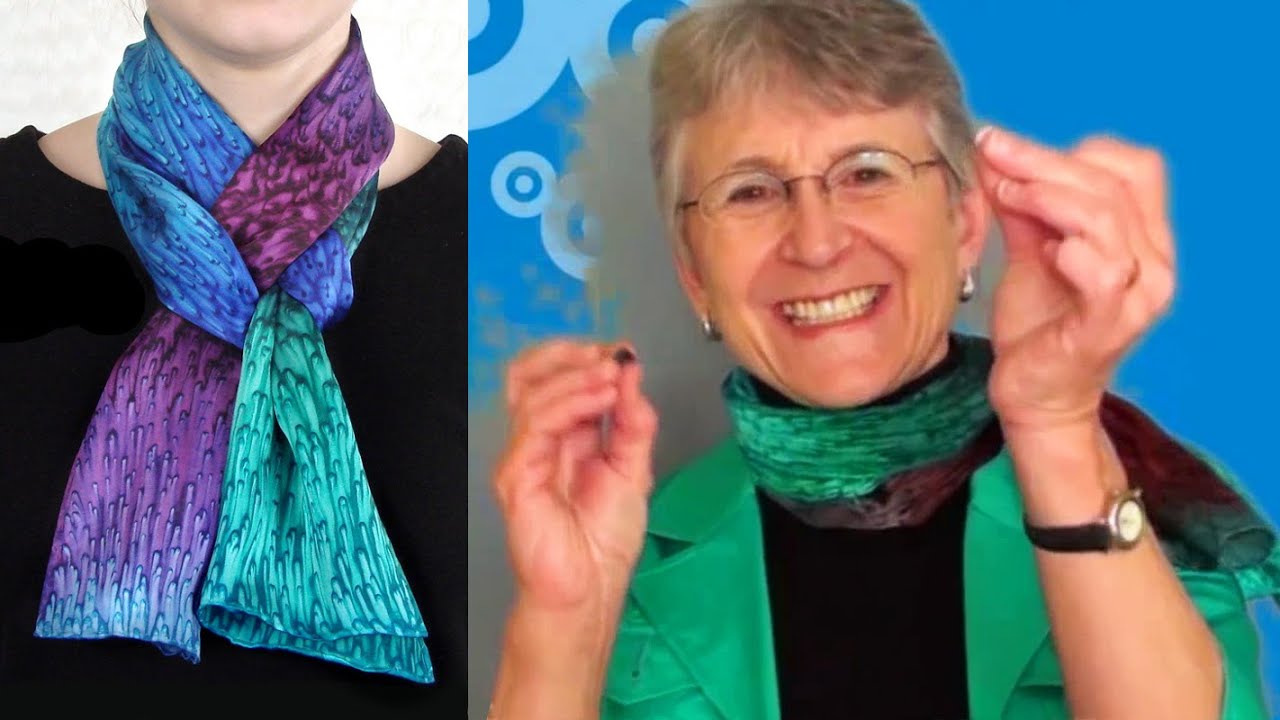 How to Tie a Silk Scarf with YouTube