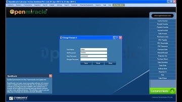 Change Password-OpenMiracle Free open source accounting software