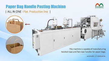 Witness the Feiyang Automatic 2 Robot Arm Flat & Twisted Handle Inline Pasting Machine Live Demo!