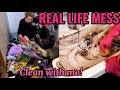 EXTREME ALL DAY CLEAN FOR FREE! 💝 Messy house cleaning motivation 🤩