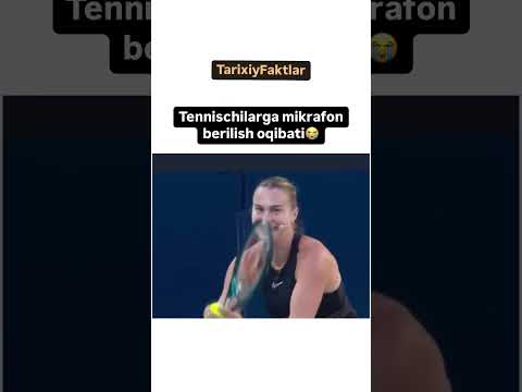 теннисчиларга микрафон берса нима бўлади? #теннис #tennis #prikol #shorts