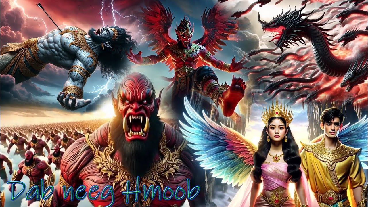 Tub huab tais Tshaj Yeej ua rog nrog nyav | Dab neeg Hmoob #hmong #hmoob #dabneeg #youtubeshorts