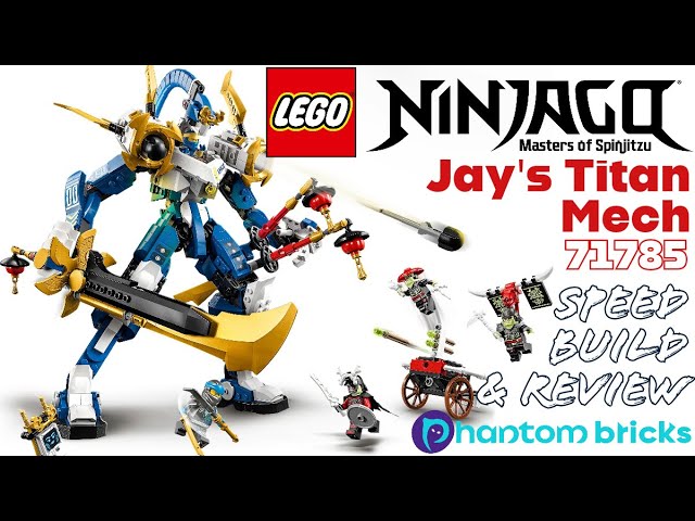 LEGO NINJAGO Jay’s Titan Mech 71785 Building Toy Set (794 Pieces)