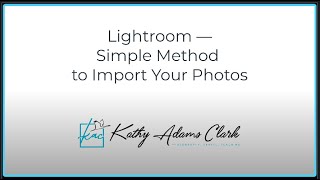 Lightroom Catalogue: How to Import Photos