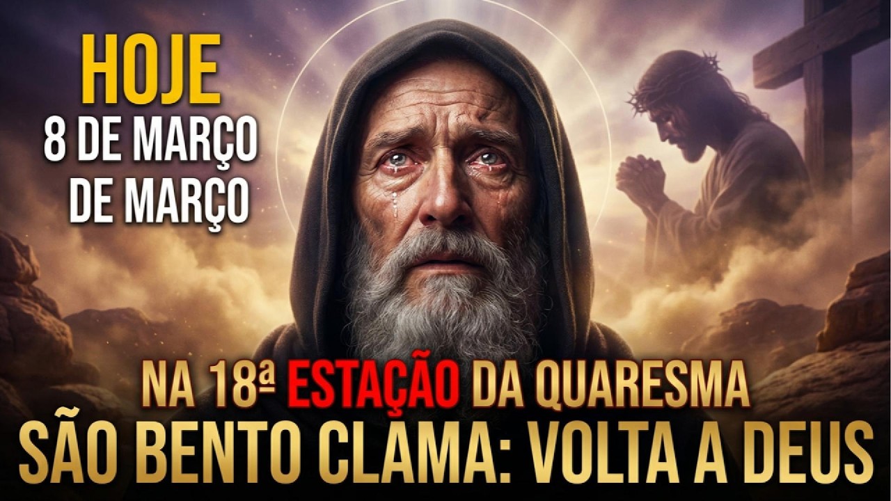 HOJE 8 DE MARÇO NA 18ª ESTAÇÃO DA QUARESMA SÃO BENTO CLAMA: Volta a Deus