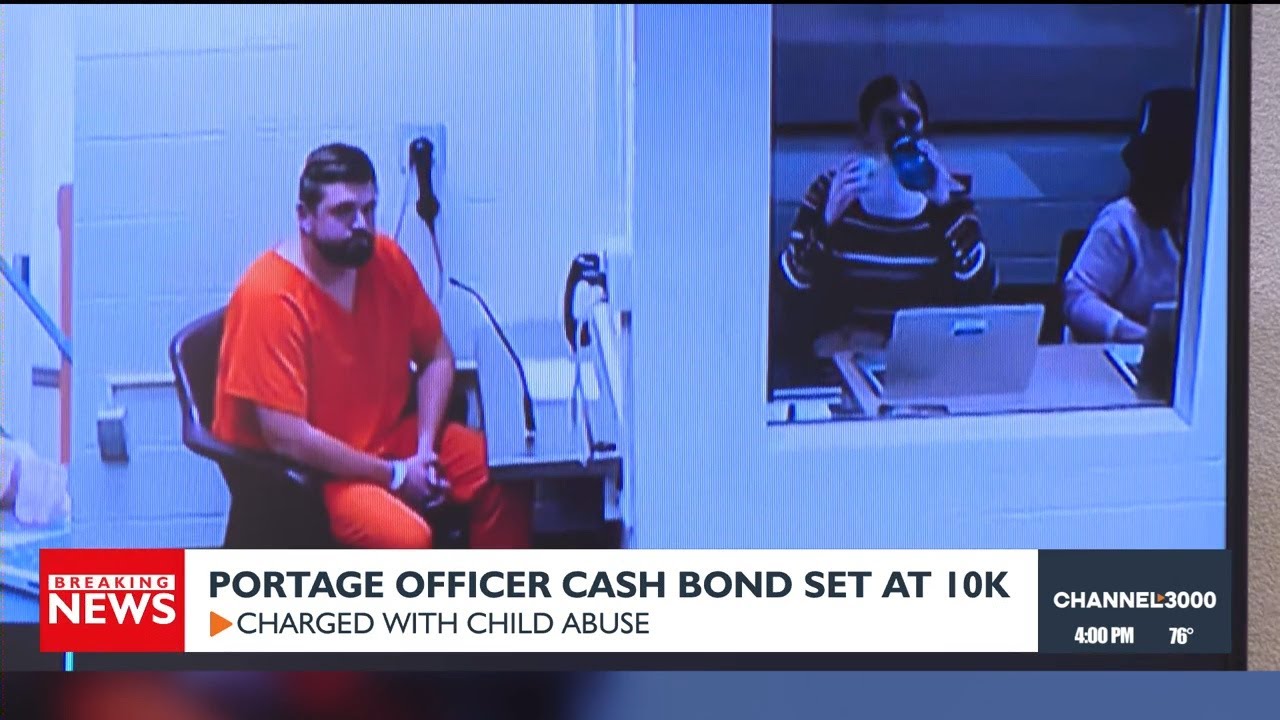 Cash bond set at $10K for Portage police officer accused of abusing 6 ...