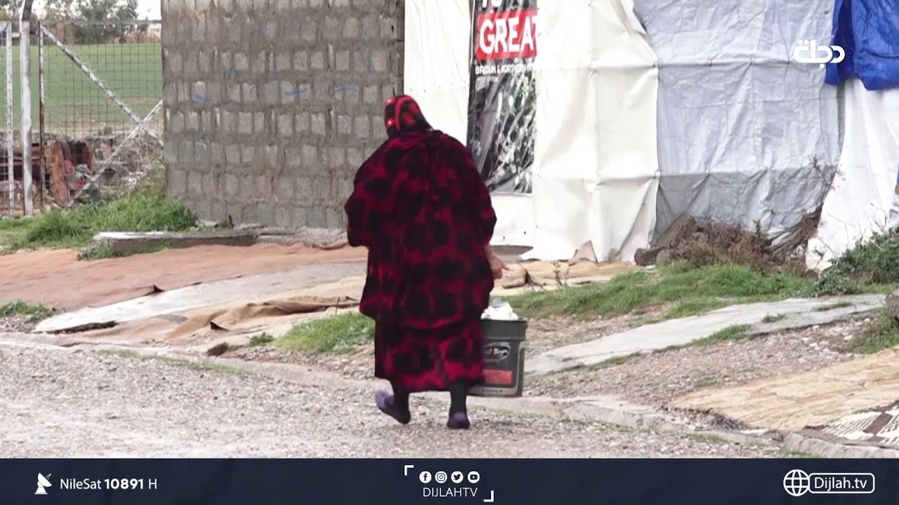 دجلة ترصد معاناة النازحين في مخيم  بحركة بإقليم كردستان