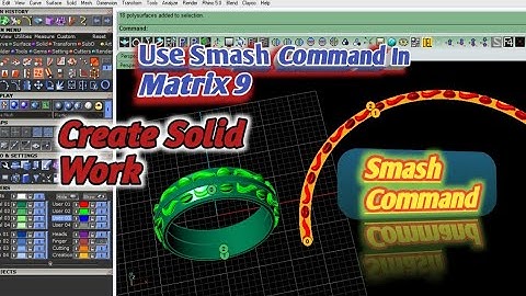 how to Use Smash command in matrix 9 | class 10 | Matrix 9 | 3D Modeling | cad matrix | #abubakar3d