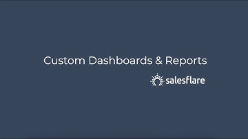 How to get started using Salesflare - Custom dashboards & reports