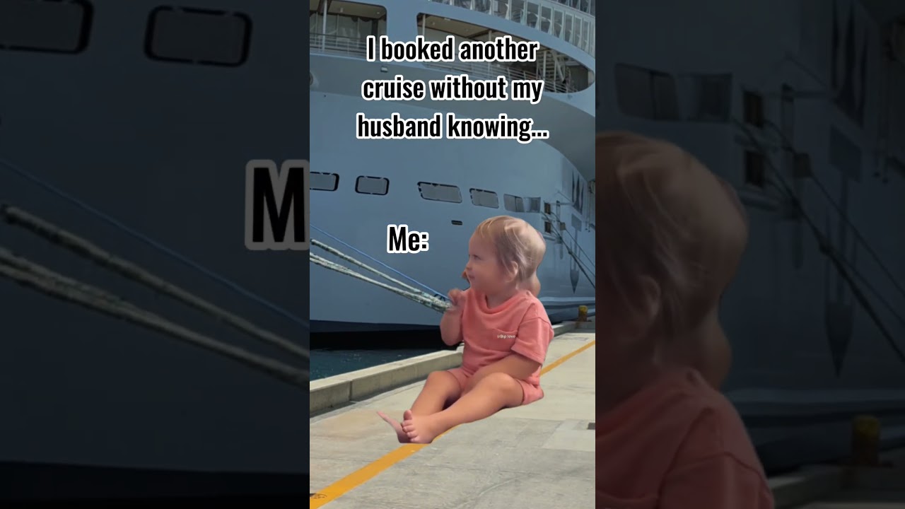 SHHH! He doesn't need to know! I booked the cruise!! #cruiselife  #cruiseaddict #royalcaribbean
